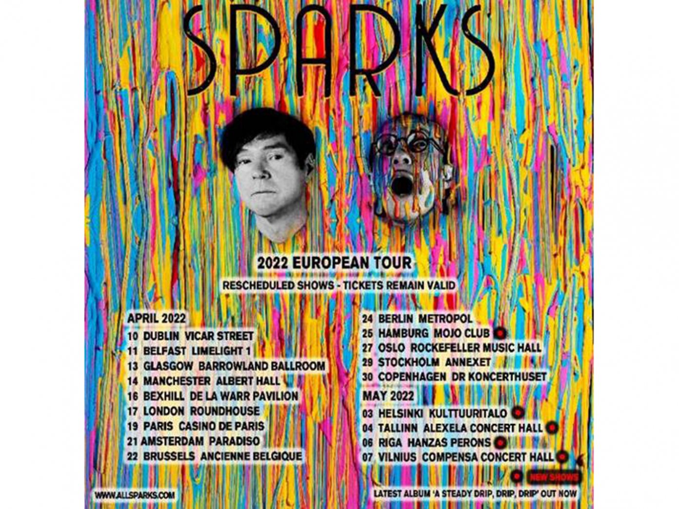 Sparks announce rescheduled European tour, with extra shows UNCUT