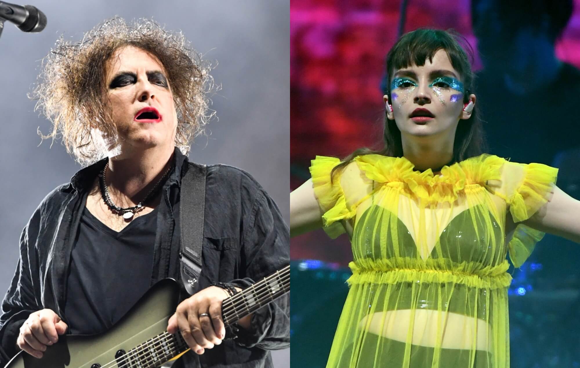 Robert Smith and Lauren Mayberry