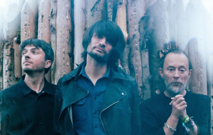 Thom Yorke, Johnny Greenwood and Tom Skinner as The Smile.