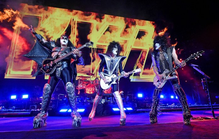 KISS performing live