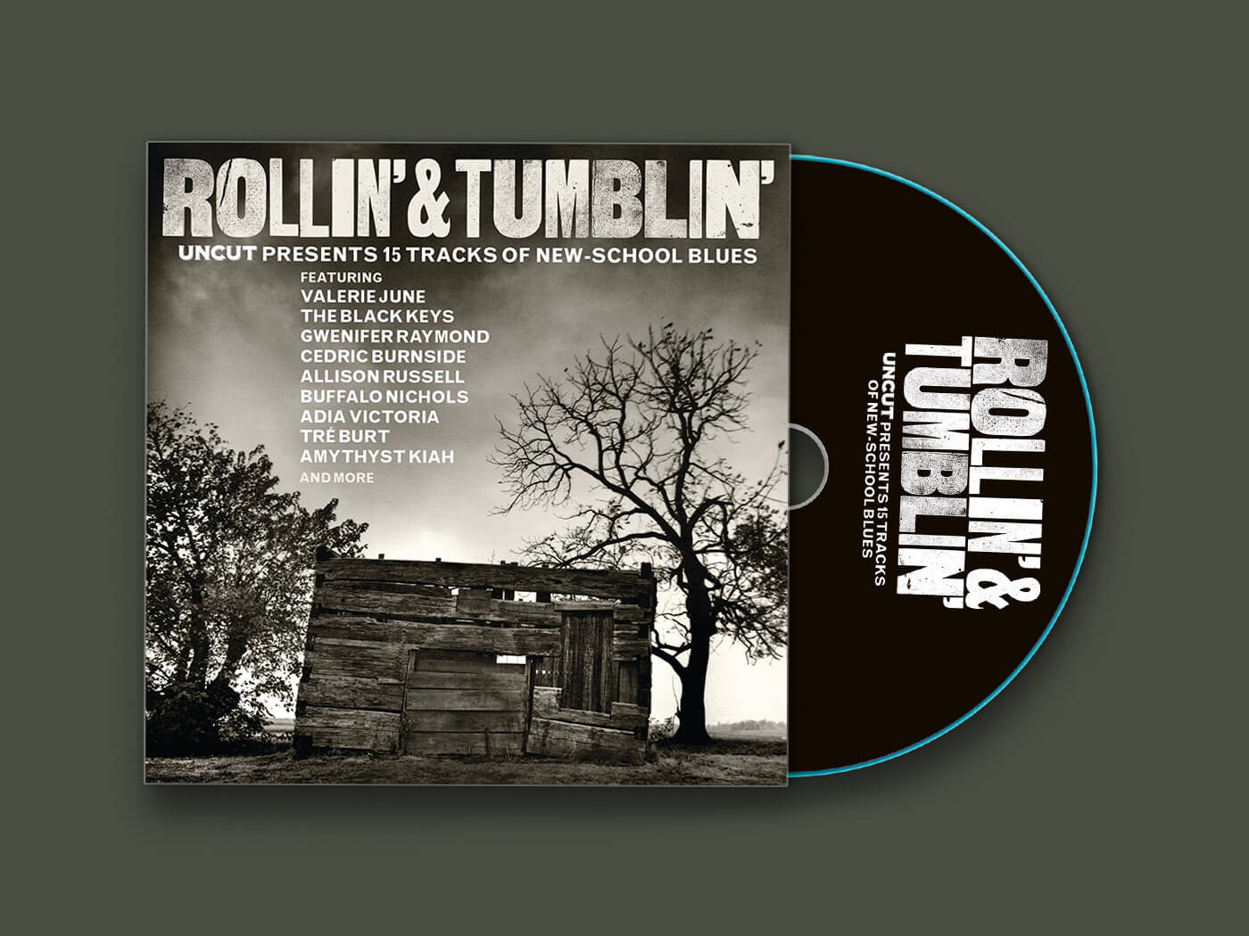 Inside Rollin’ & Tumblin’, our latest free CD with 15 tracks of new-school Blues