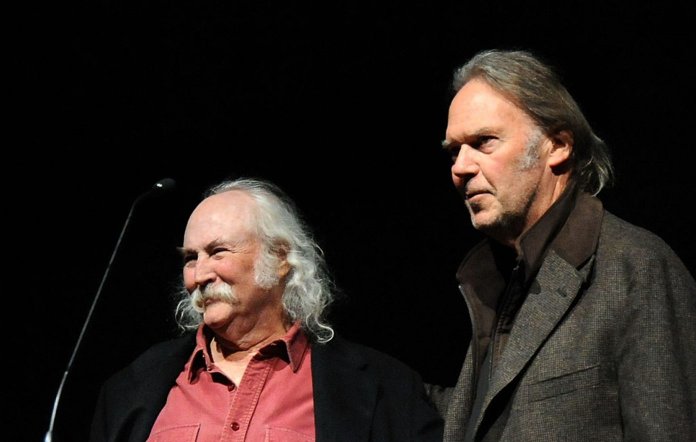 David Crosby and Neil Young in 2008