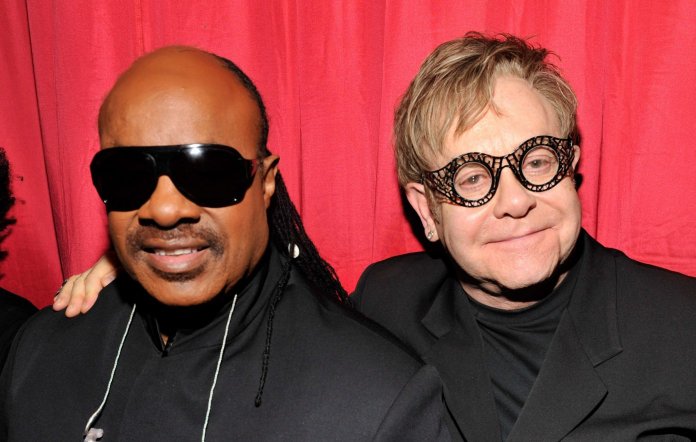 Stevie Wonder and Elton John