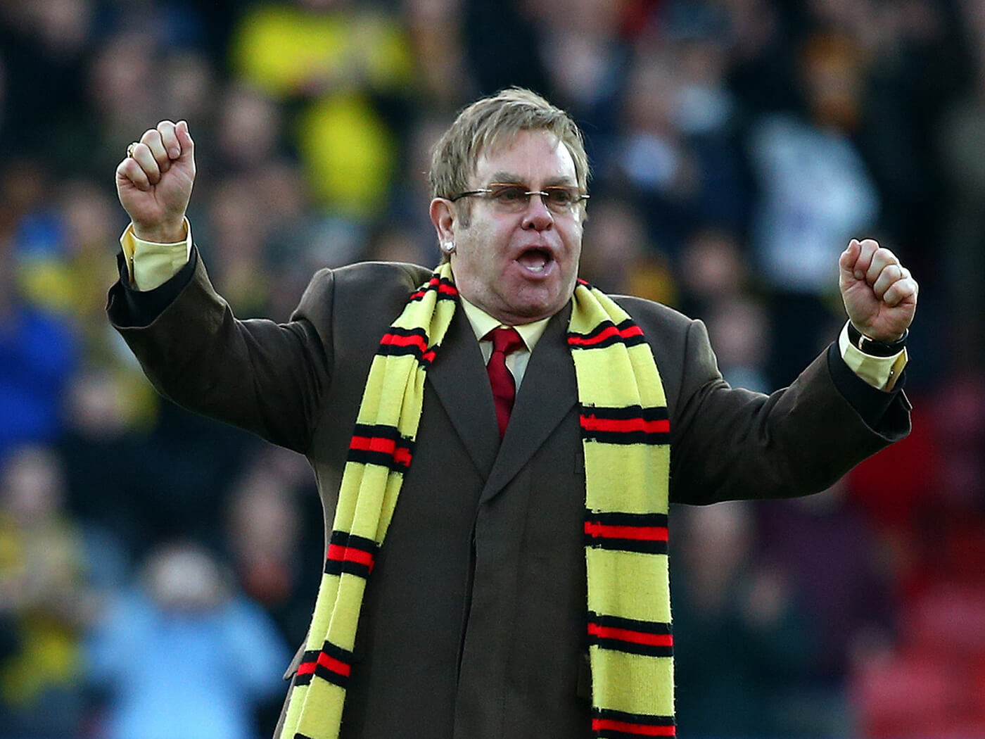 Elton John announces two special hometown shows at Watford FC’s stadium Vicarage Road