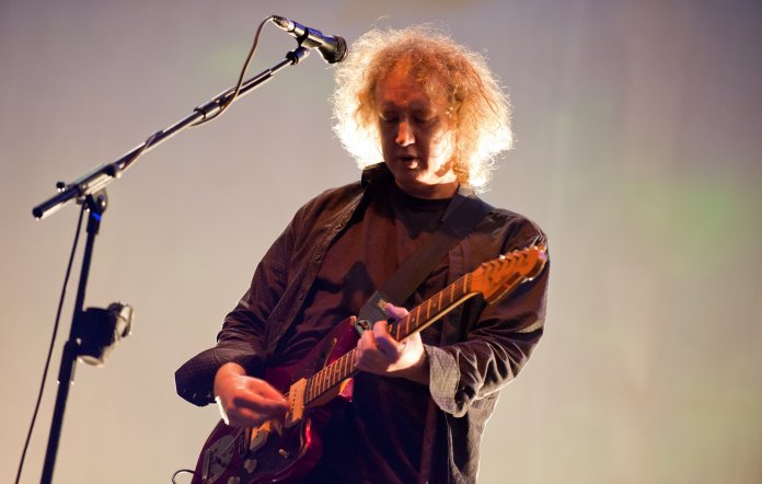 Kevin Shields performs with My Bloody Valentine in 2013