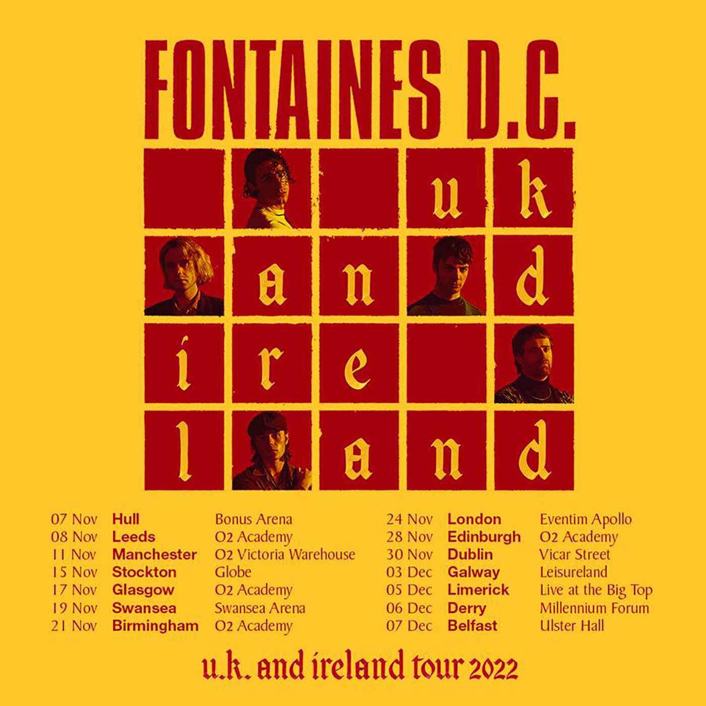 Fontaines D.C. Tour Poster