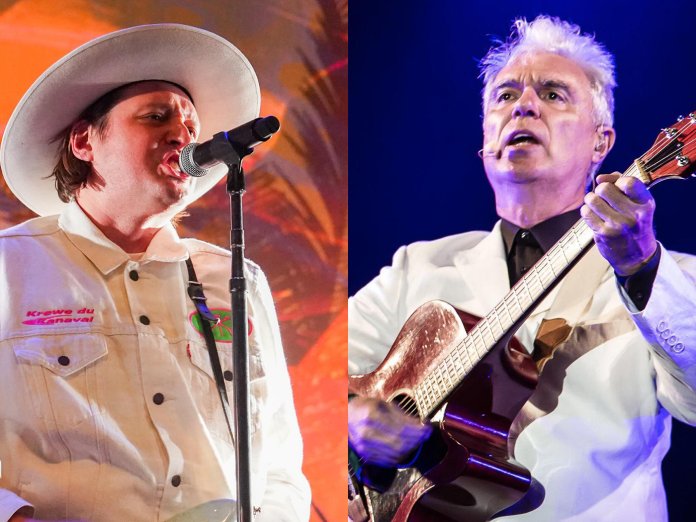 Win Butler of Arcade Fire and David Byrne