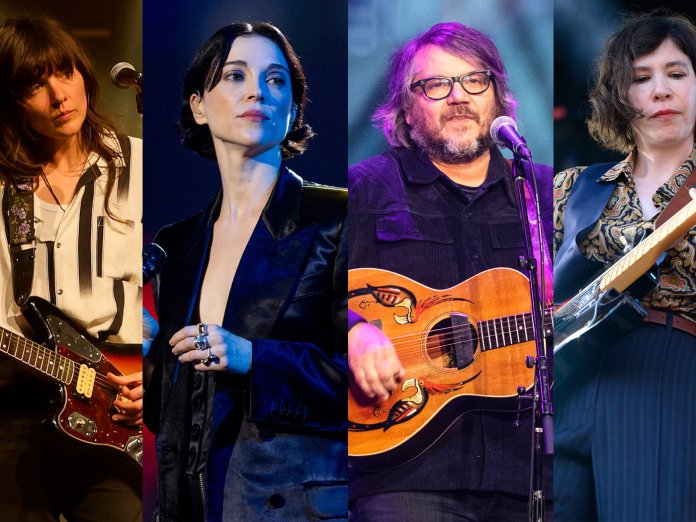 Courtney Barnett (Dave Simpson/WireImage) + St. Vincent (Emma McIntyre/Getty Images for The Recording Academy) + Jeff Tweedy of Wilco (Erika Goldring/WireImage) + Carrie Brownstein of Sleater-Kinney (Scott Dudelson/Getty Images)