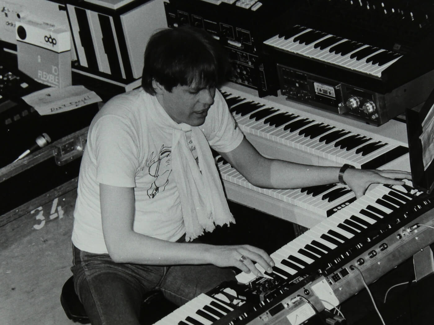 Klaus Schulze performing in 1983