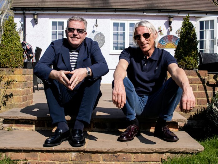 Suggs and Paul Weller press shot