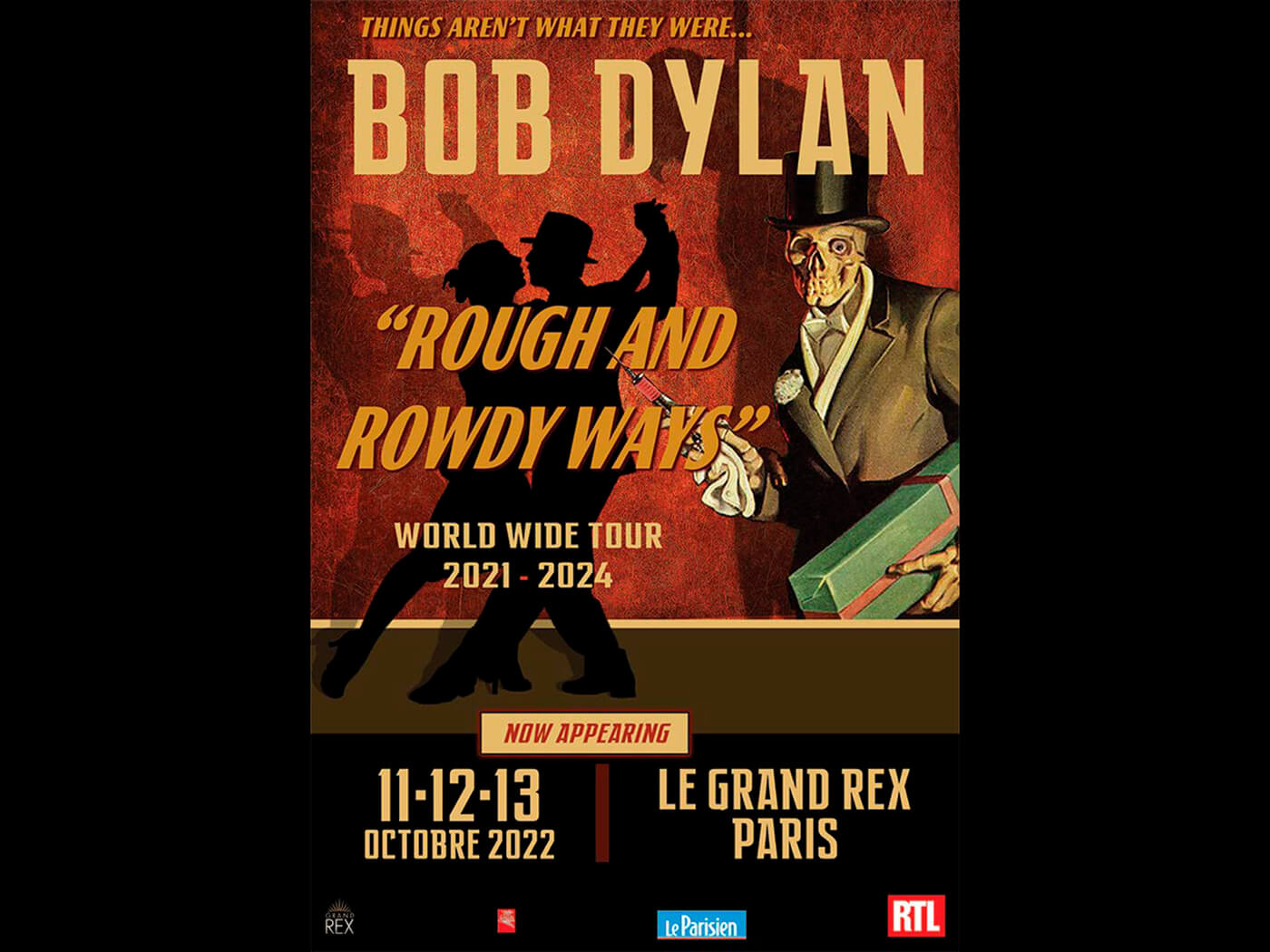 Bob Dylans Rough And Rowdy Ways Tour geht weiter!  Show 12: Paris, Nacht 2