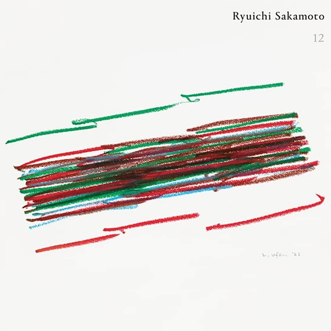 The cover art for Ryuichi Sakamoto's '12'