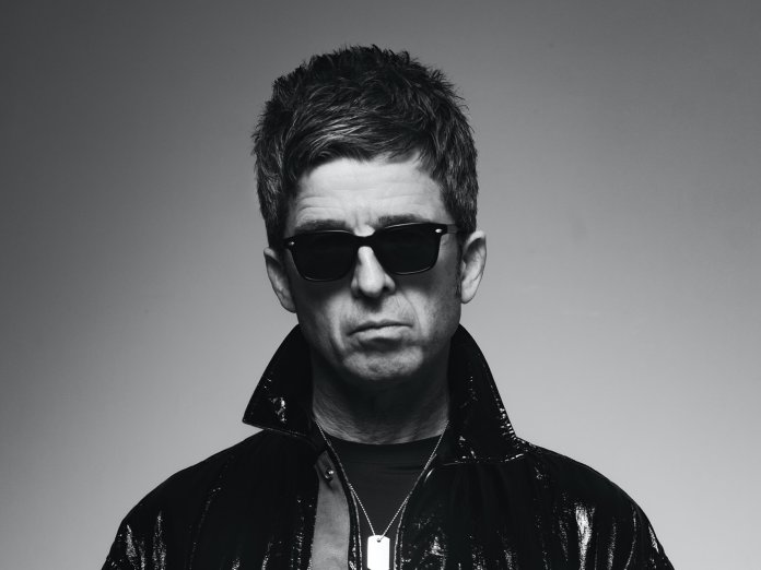 Noel Gallagher black and white press picture
